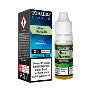TOBALIQ E-Liquid - 3mg Nikotin - Max Menthol