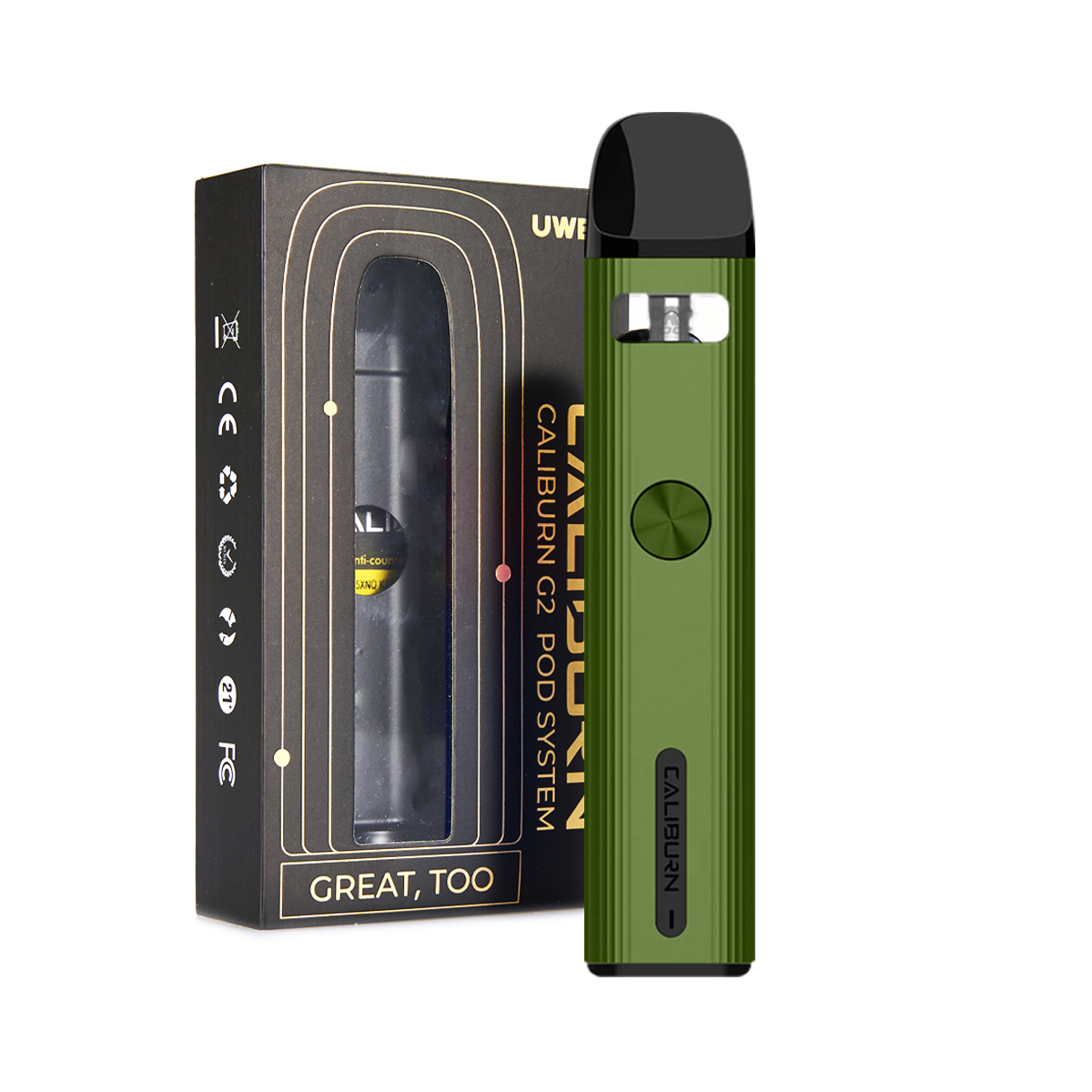 Uwell Caliburn G2 Pod Kit Cobalt Green - 750 mAh - 2 ml Uwell Caliburn G2 Pod Kit Cobalt Green - 750 mAh - 2 ml