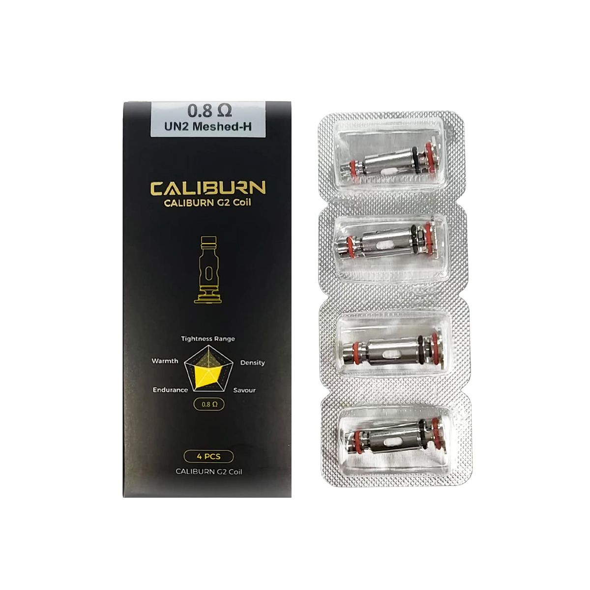 Uwell Caliburn G2 Coil UN2 Meshed-H Verdampferkopf - 4x - 0,8 Ohm Uwell Caliburn G2 Coil UN2 Meshed-H Verdampferkopf - 4x - 0,8 Ohm
