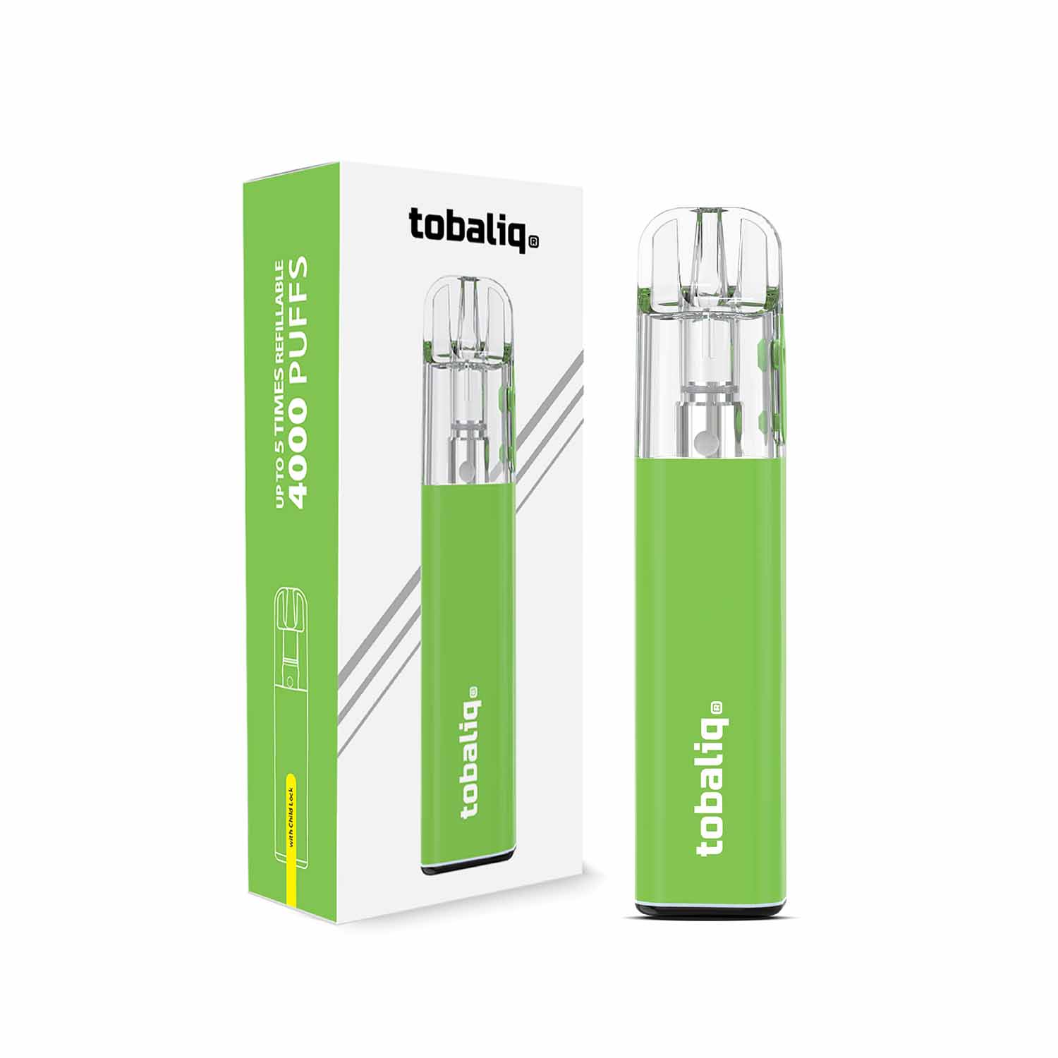 TOBALIQ V1 - Mehrweg-Vape - Green TOBALIQ V1 - Mehrweg-Vape - Green