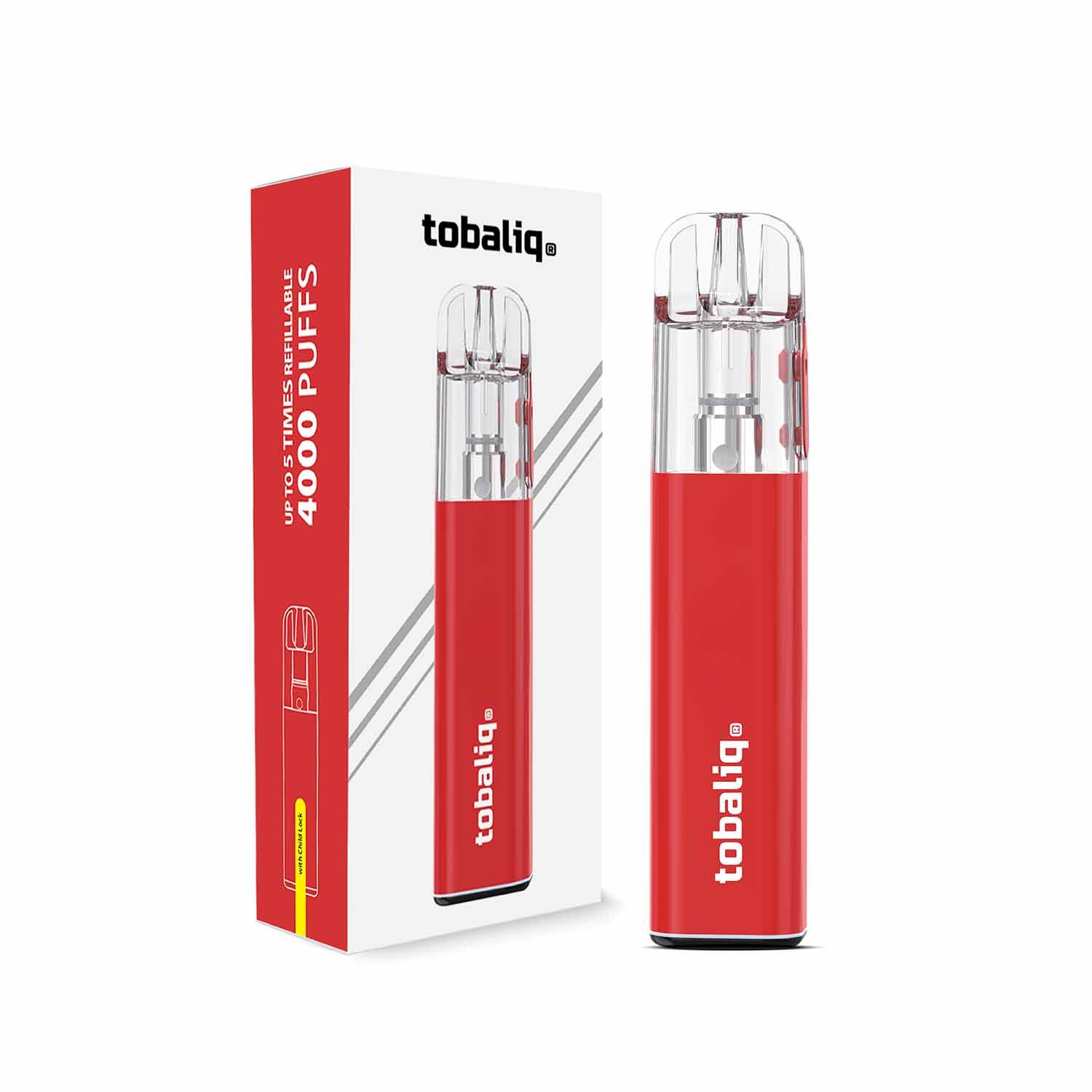 TOBALIQ V1 - Mehrweg-Vape - Red TOBALIQ V1 - Mehrweg-Vape - Red