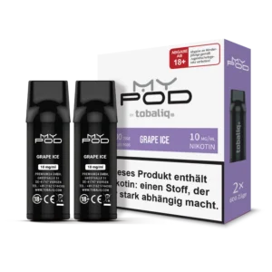 MyPod Pods 2x600 Züge - 10mg Nikotin - Grape Ice