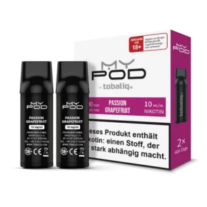 MyPod Pods 2x600 Züge - 10mg Nikotin - Passion Grapefruit
