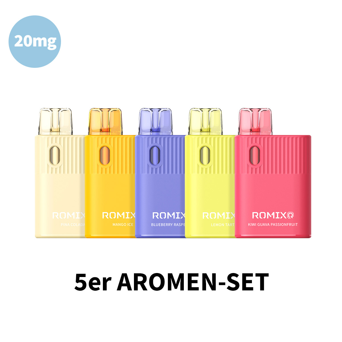 RomixQ 5er Aromen-Set - 20mg Nikotin RomixQ 5er Aromen-Set - 20mg Nikotin