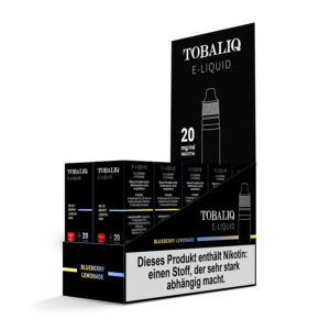 TOBALIQ E-Liquid 10er Display - 20mg Nikotinsalz - Blueberry Lemonade
