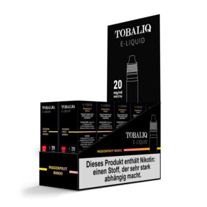 TOBALIQ E-Liquid 10er Display - 20mg Nikotinsalz - Passion Fruit Mango 20mg