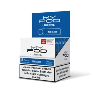 MyPod Pods – 5er Display - 10mg Nikotin - Mix Berry