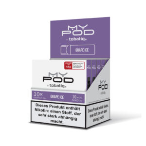 MyPod Pods – 5er Display - 10mg Nikotin - Grape Ice