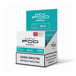 MyPod Pods – 5er Display – ohne Nikotin - Mint Ice