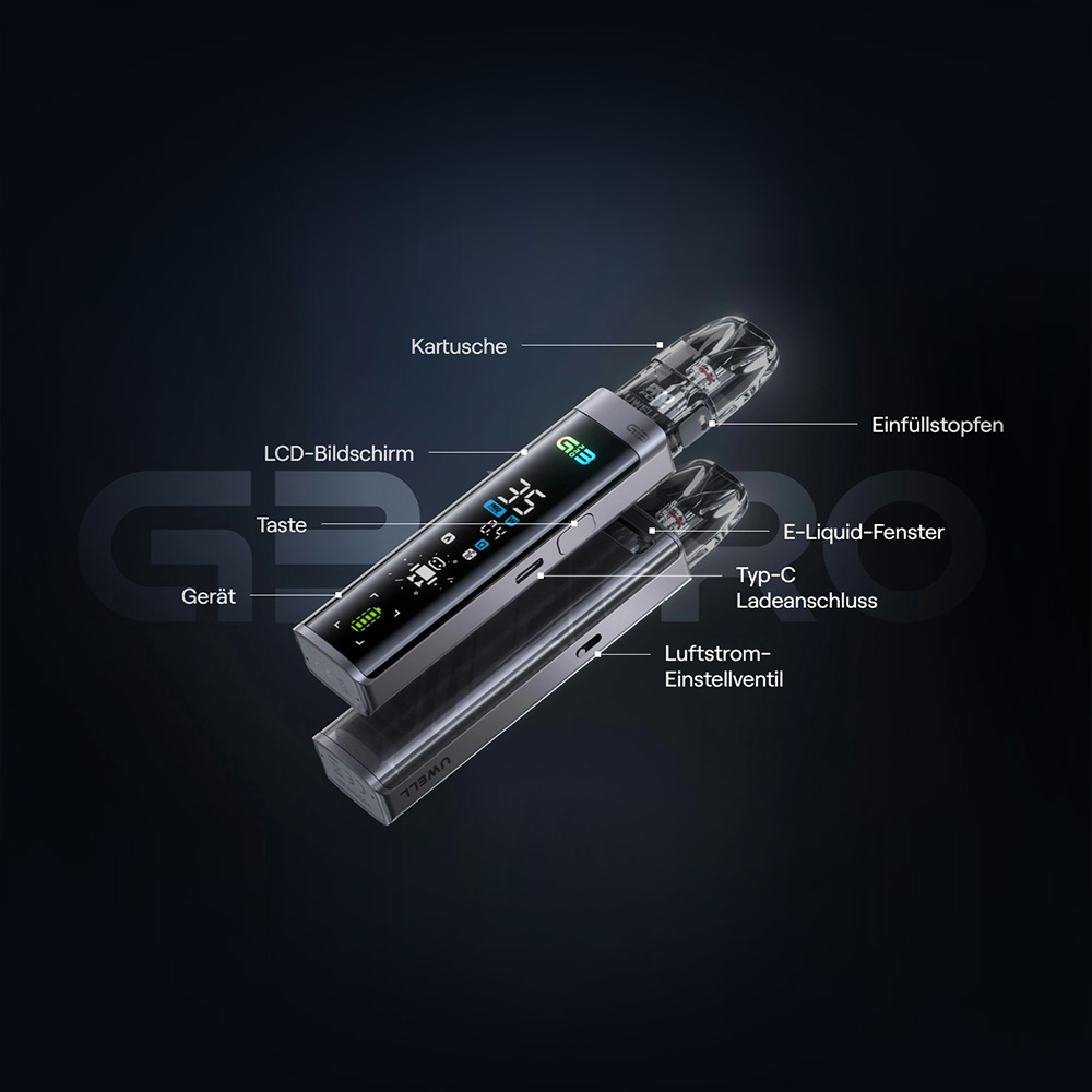 Uwell Caliburn G3 Pro Pod Kit - Details Uwell Caliburn G3 Pro Pod Kit - Details