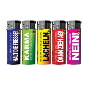 TQ Motivfeuerzeug BESTE SPRÜCHE - 50 St