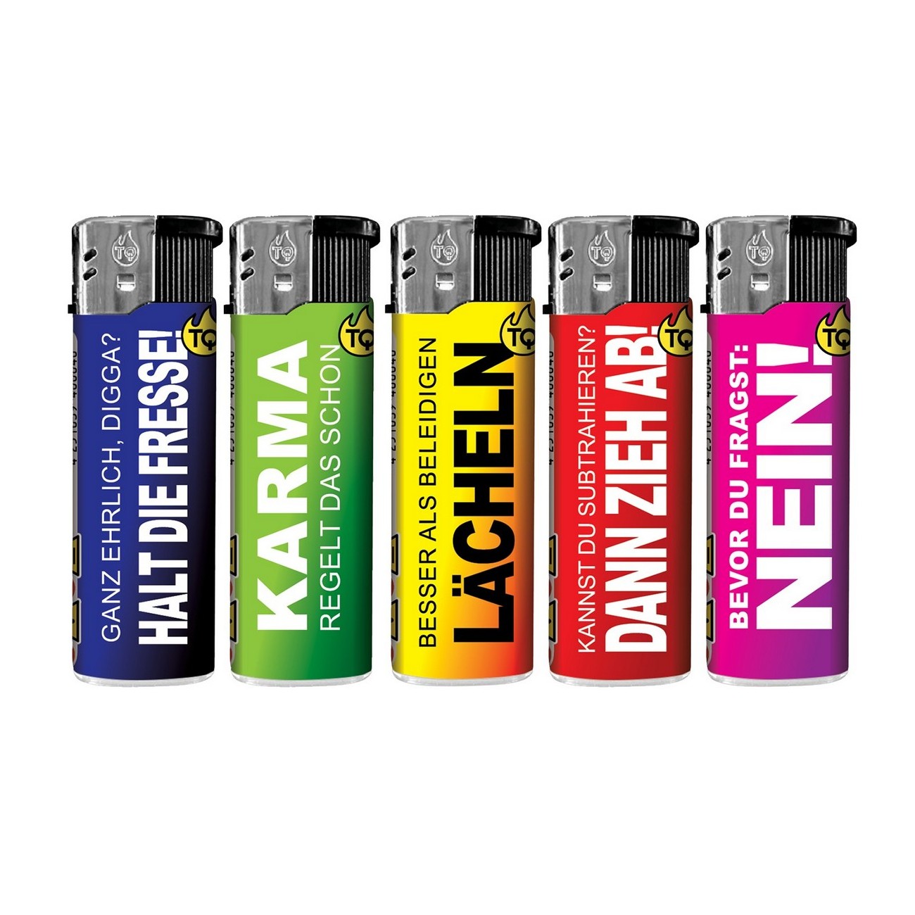 TQ Motivfeuerzeug BESTE SPRÜCHE - 50 St TQ Motivfeuerzeug BESTE SPRÜCHE - 50 St