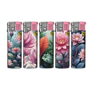 TQ Motivfeuerzeug PANDORA FLOWERS - 50 St