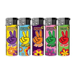 TQ Motivfeuerzeug PEACE / NO WAR - 50 St