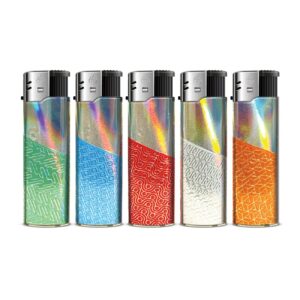 TQ 3D Alu-Motivfeuerzeug RAINBOW PATTERNS - 50 St