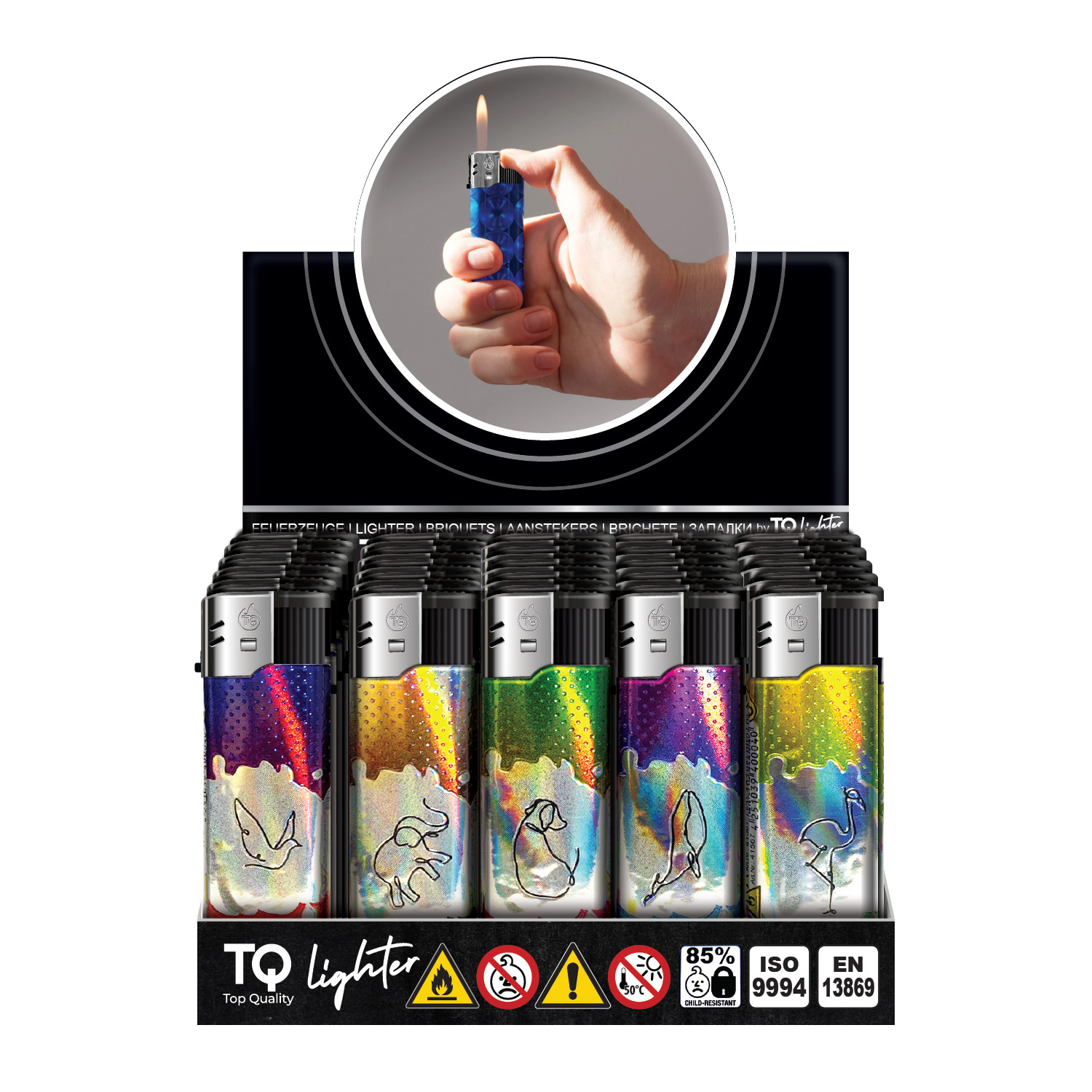 TQ 3D Alu-Motivfeuerzeug MY SPIRIT ANIMAL - 50 St TQ 3D Alu-Motivfeuerzeug MY SPIRIT ANIMAL - 50 St