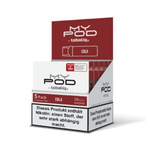 MyPod Pods – 5er Display – 10mg Nikotin – Cola