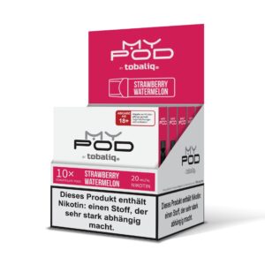MyPod Pods – 5er Display – 20mg Nikotin – Strawberry Watermelon