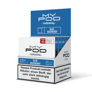 MyPod Pods – 5er Display – 20mg Nikotin – Blue Raspberry