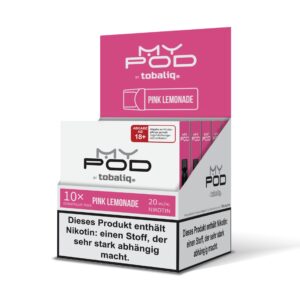 MyPod Pods – 5er Display – 20mg Nikotin – Pink Lemonade