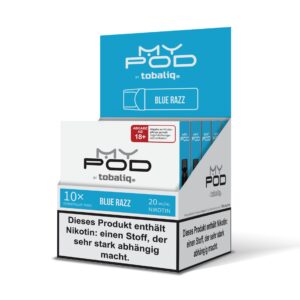 MyPod Pods – 5er Display – 20mg Nikotin – Blue Razz
