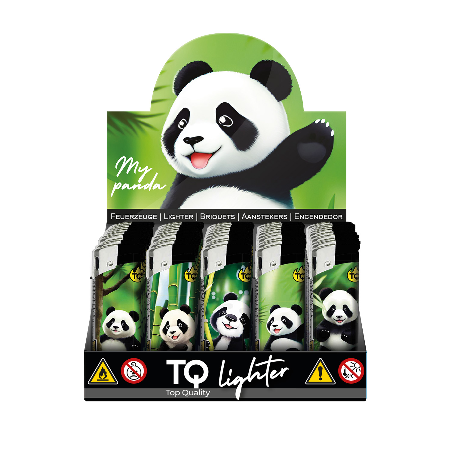 TQ Motivfeuerzeug My Panda - 50 St TQ Motivfeuerzeug My Panda - 50 St