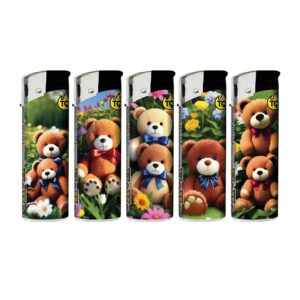 TQ Motivfeuerzeug Flower Bears - 50 St