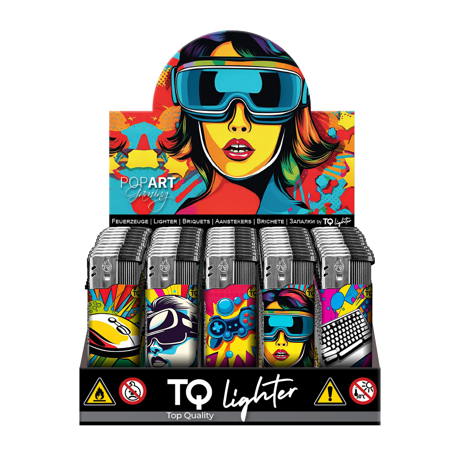 TQ Motivfeuerzeug ART GAMING - 50 St TQ Motivfeuerzeug ART GAMING - 50 St