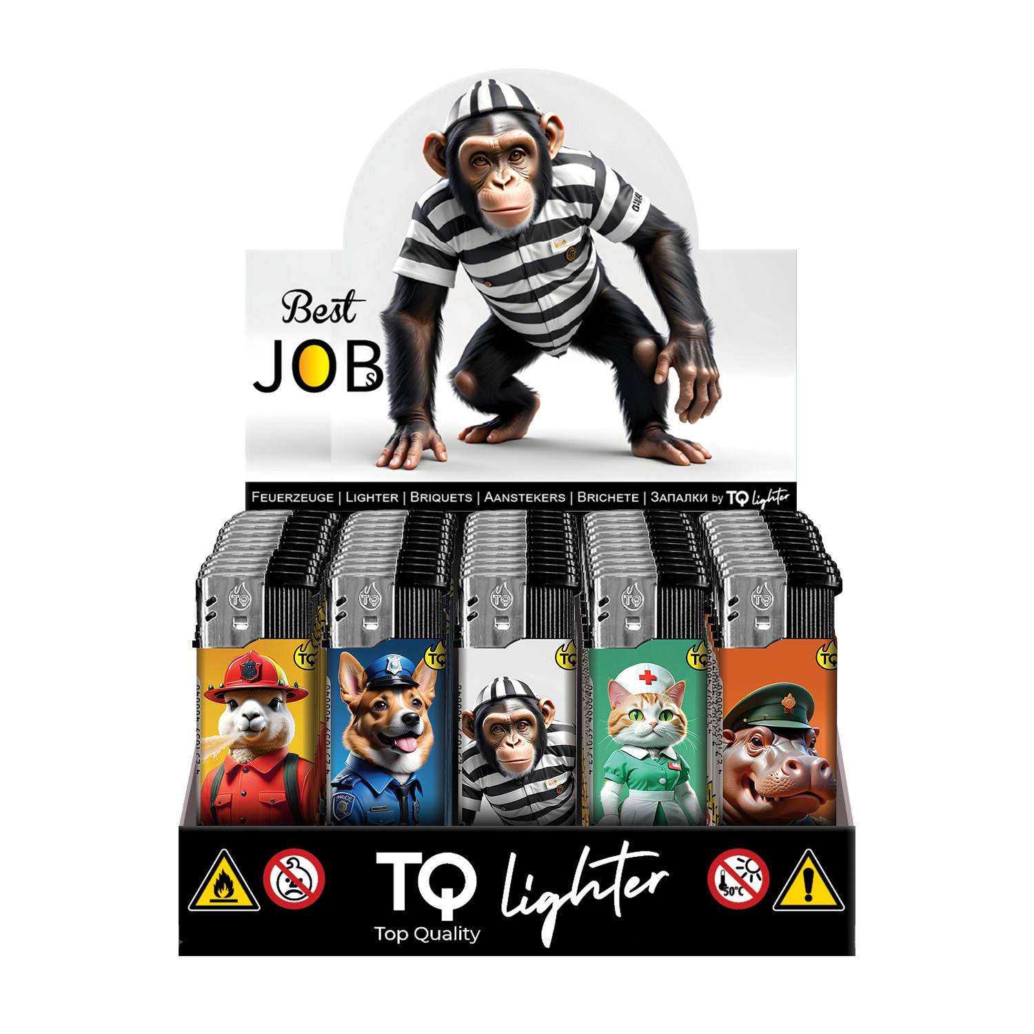 TQ Motivfeuerzeug BEST JOBS - 50 St TQ Motivfeuerzeug BEST JOBS - 50 St