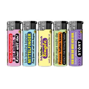 TQ Motivfeuerzeug LUSTIGE SPRÜCHE - 50 St