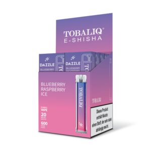 DAZZLE 10er Display - 20mg Nikotin, 600 Züge - BLUEBERRY RASPBERRY ICE