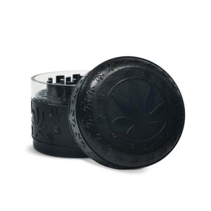 Metallgrinder "Dark Cannabis" - 52 mm -Schwarz