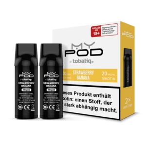 MyPod Pods 2x600 Züge - 20mg Nikotin - Strawberry Banana