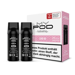 MyPod Pods 2x600 Züge - 20mg Nikotin -  Love 66